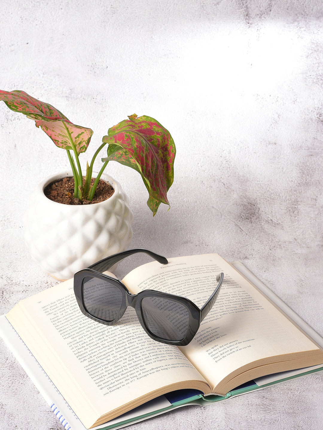 Haute Sauce Women Black Lens Black Oversized Sunglass