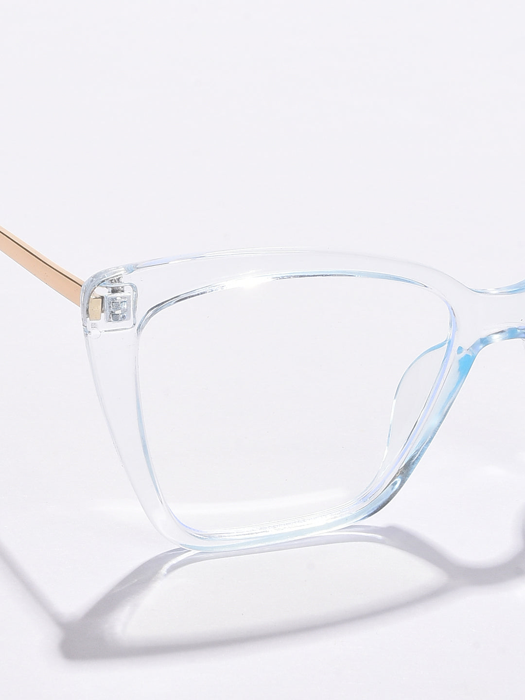 Clear Lens White Cateye Sunglasses