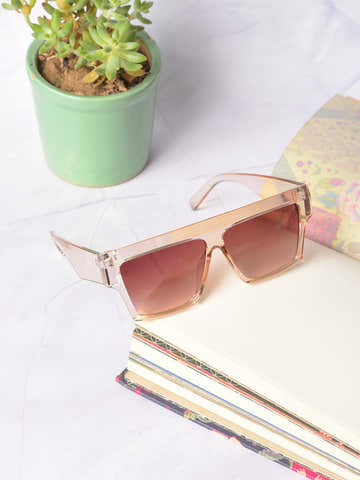 Brown Lens Brown Oversized Sunglasses