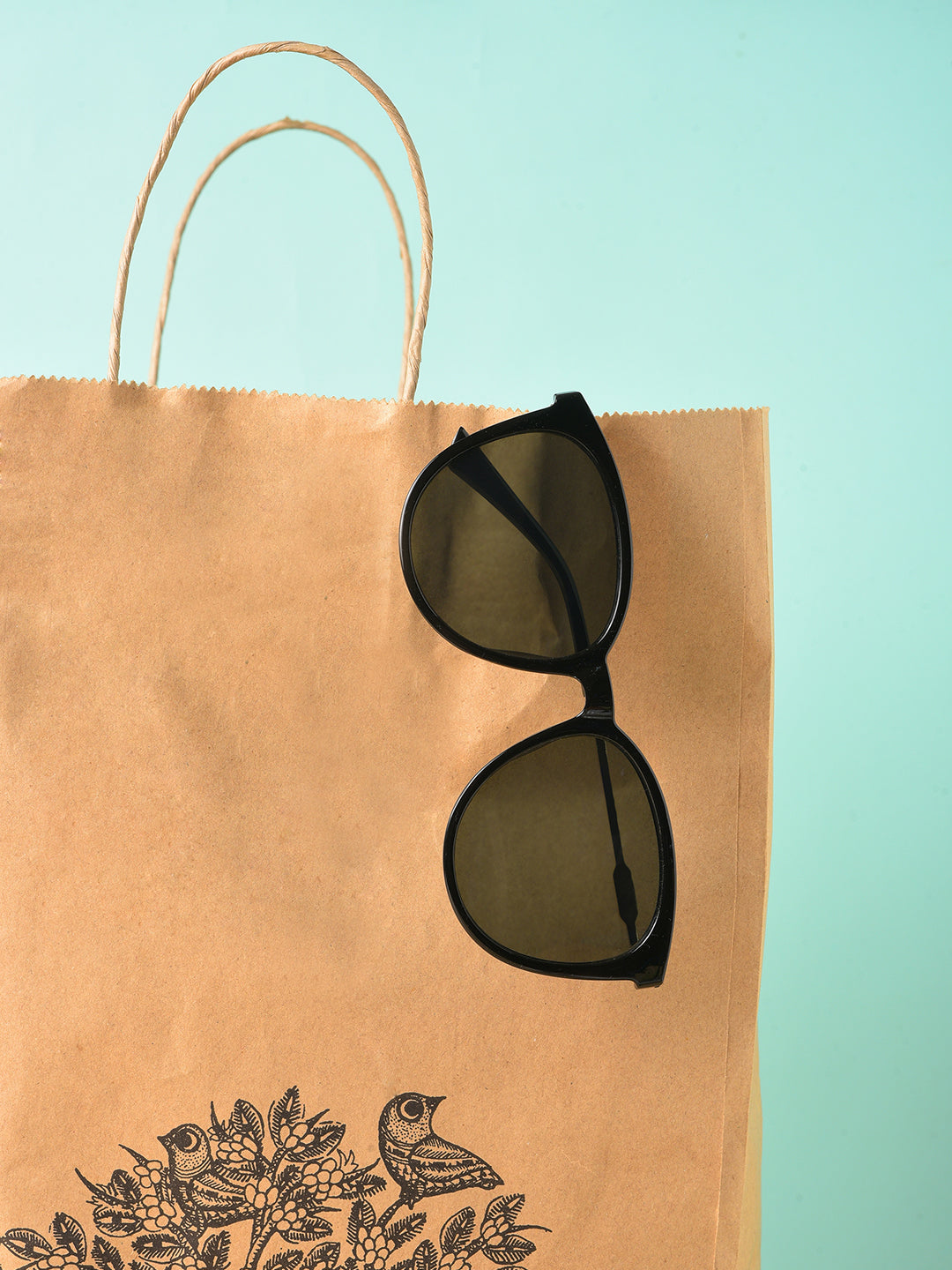 Black Lens Black Butterfly Sunglasses