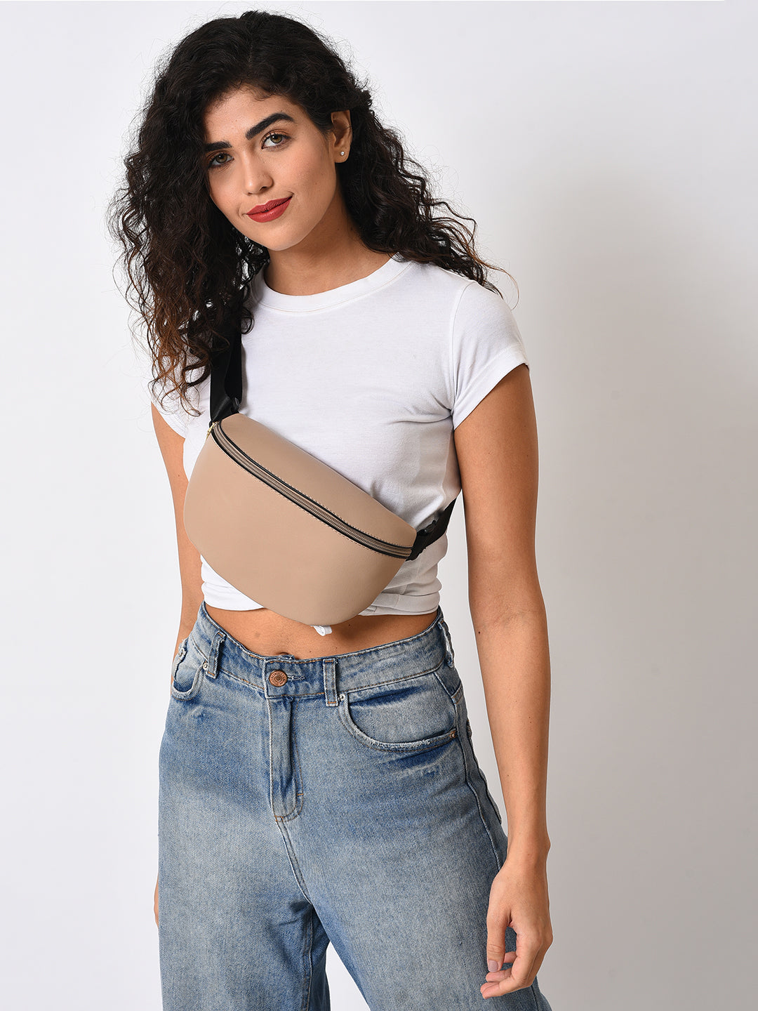 Wanderlust Wonder Beige Waist Pouch
