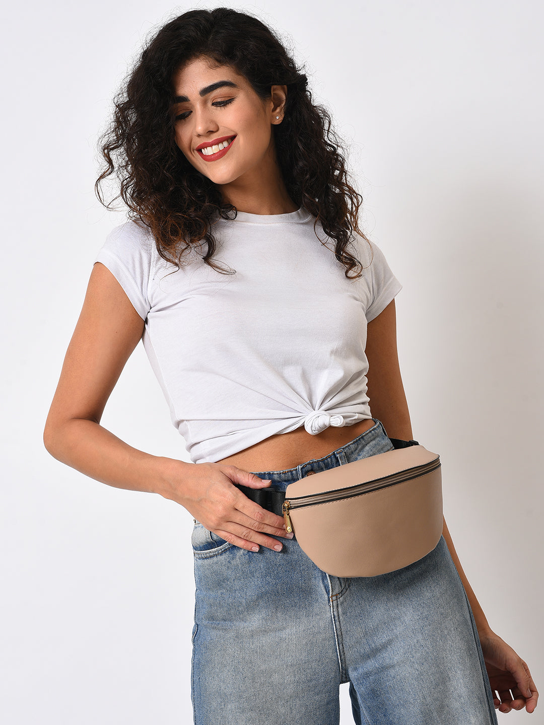 Wanderlust Wonder Beige Waist Pouch