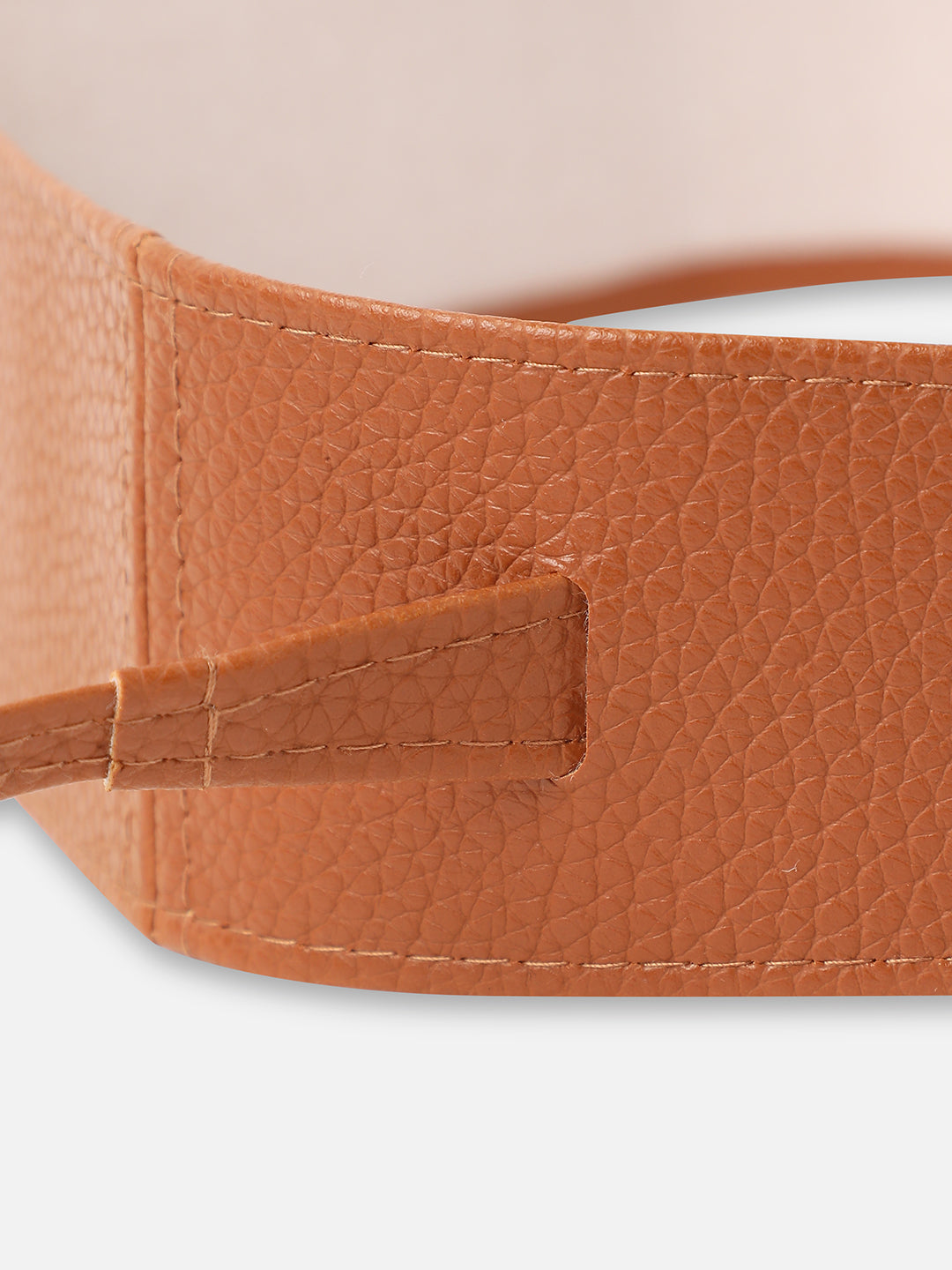 Women Tan Solid Waist Belt