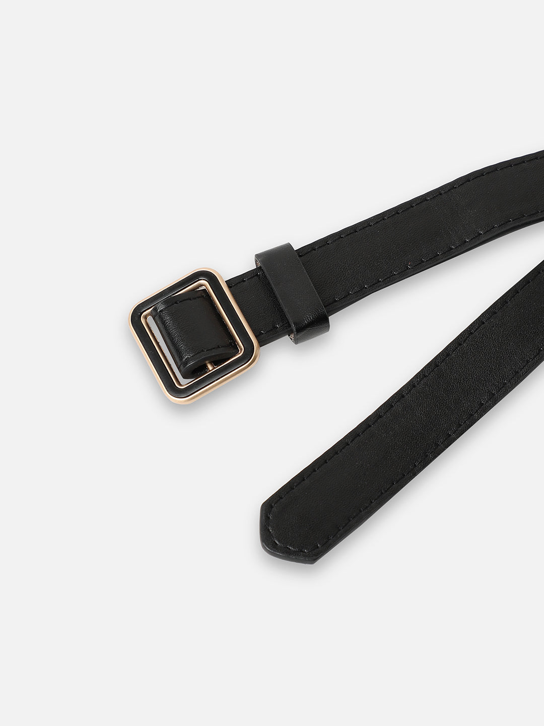 Women Black Solid Waist Belt