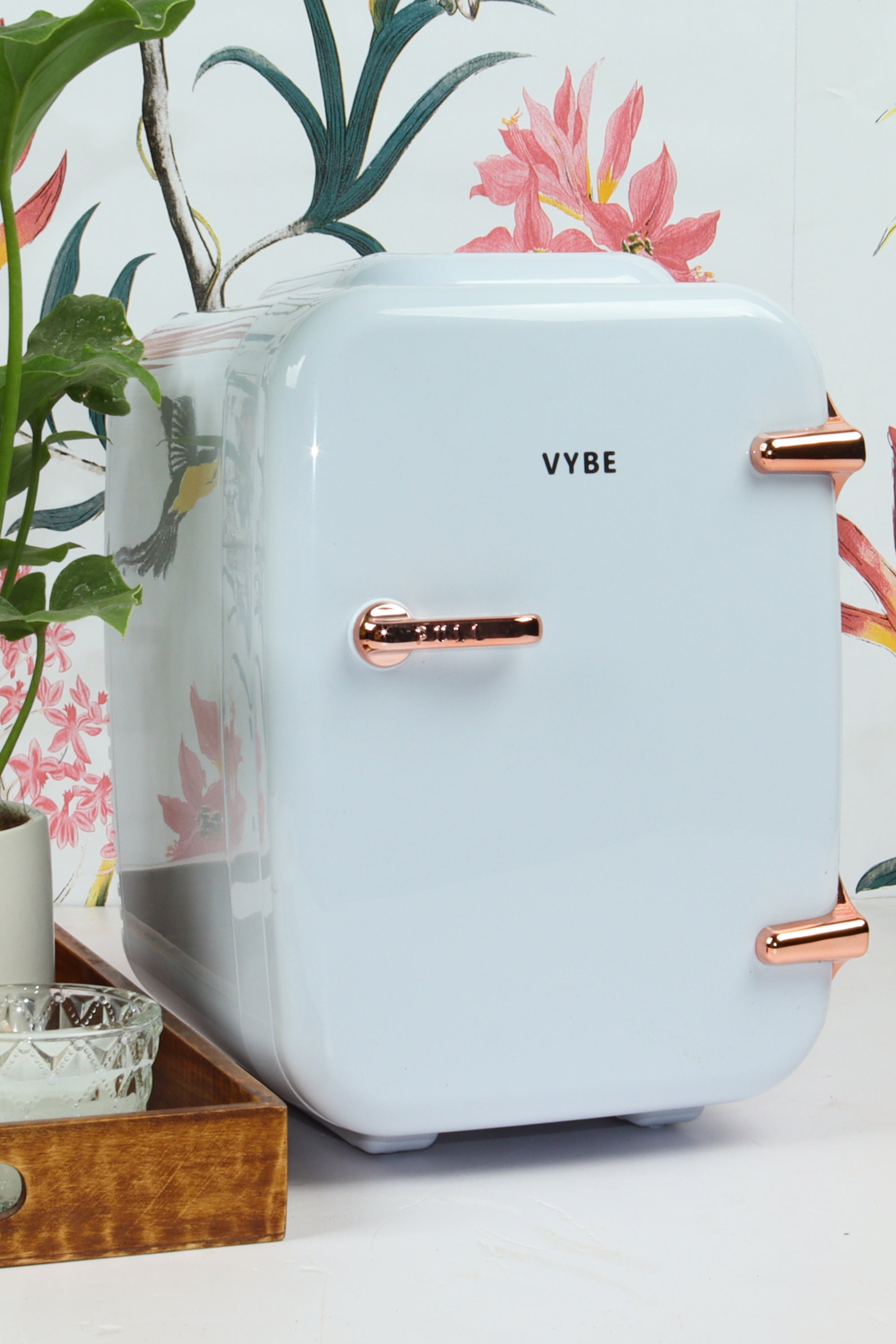 Keep your makeup cool and long-lasting with the Vybe mini beauty fridge
