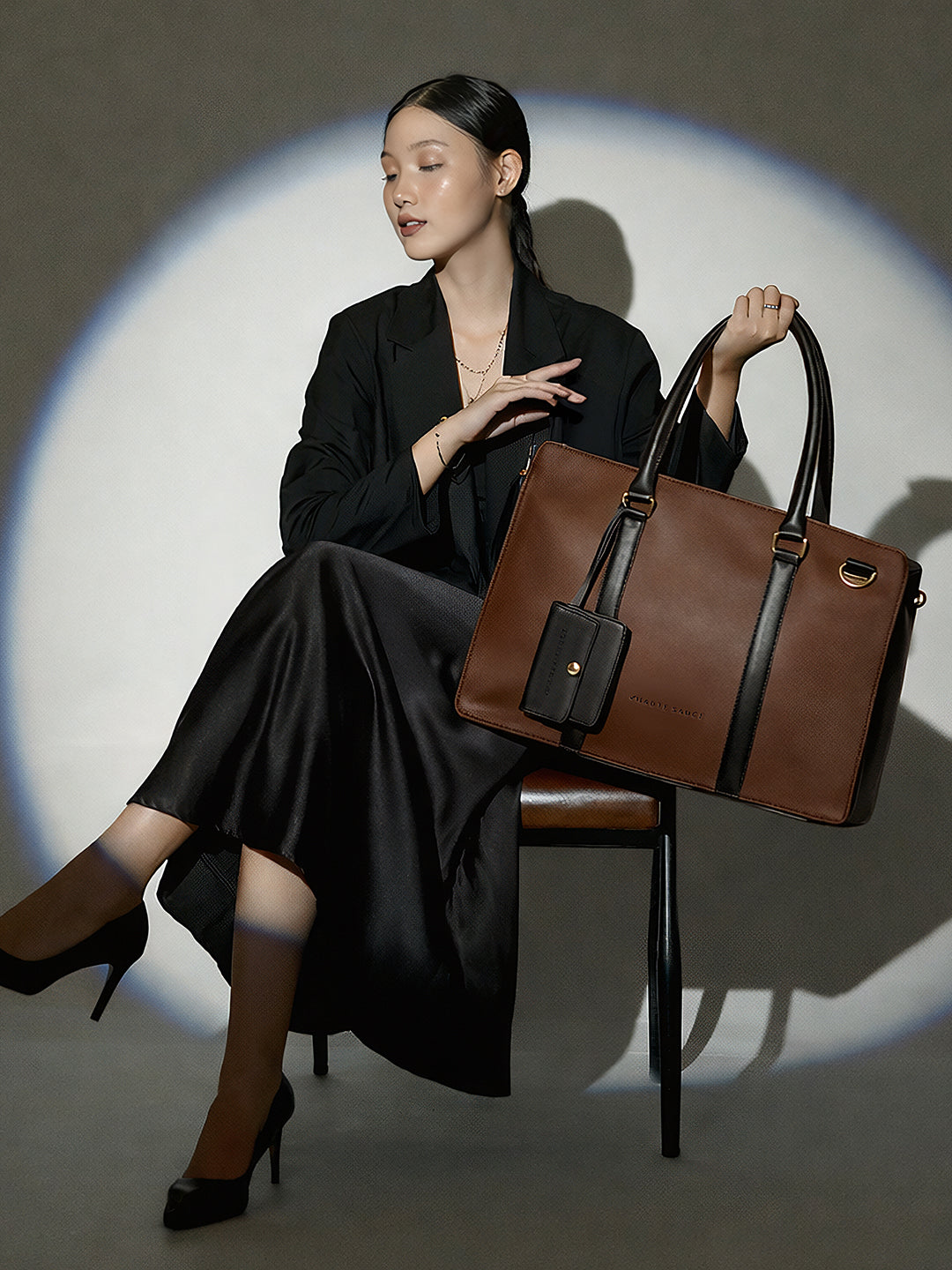 The Diurnal Tote Office Bag - Chocolate Brown