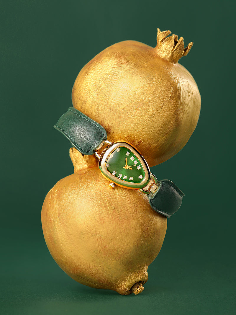 The Olive Designer Watch - Dark Black