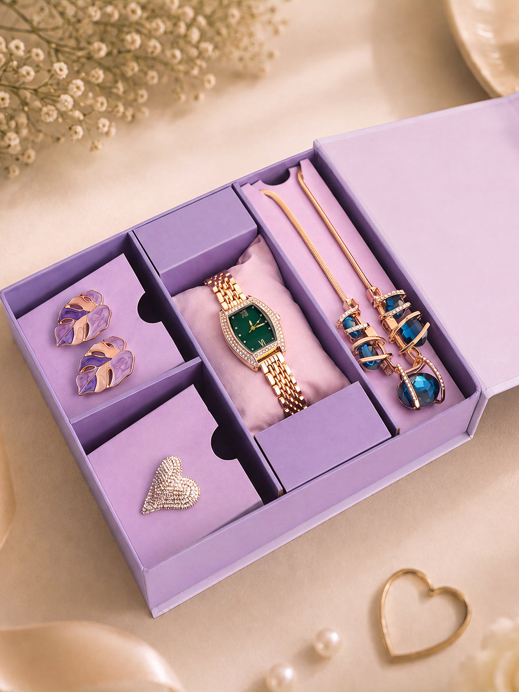 The Anniversary Edit - Watch + Jewellery Gift set