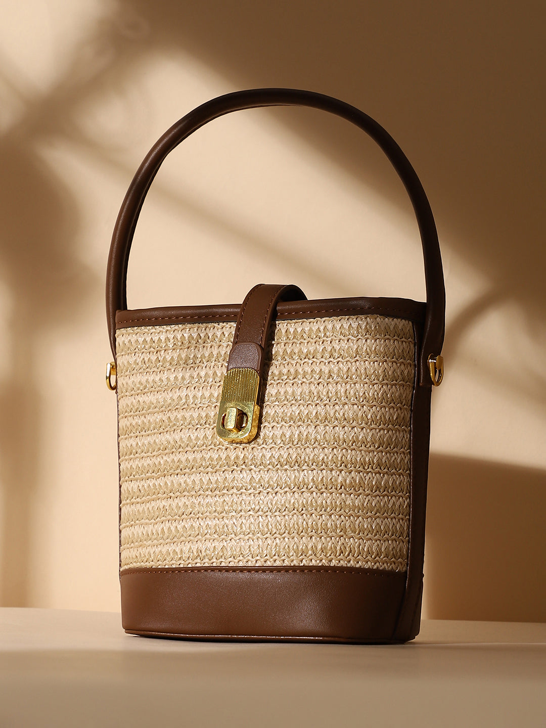 The Portofino Bucket Bag - Jute Beige