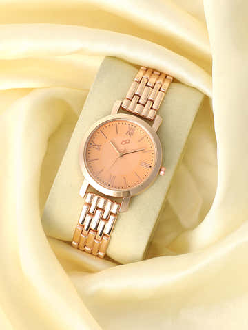 The Classic Sunray Dial Watch - Champagne Gold