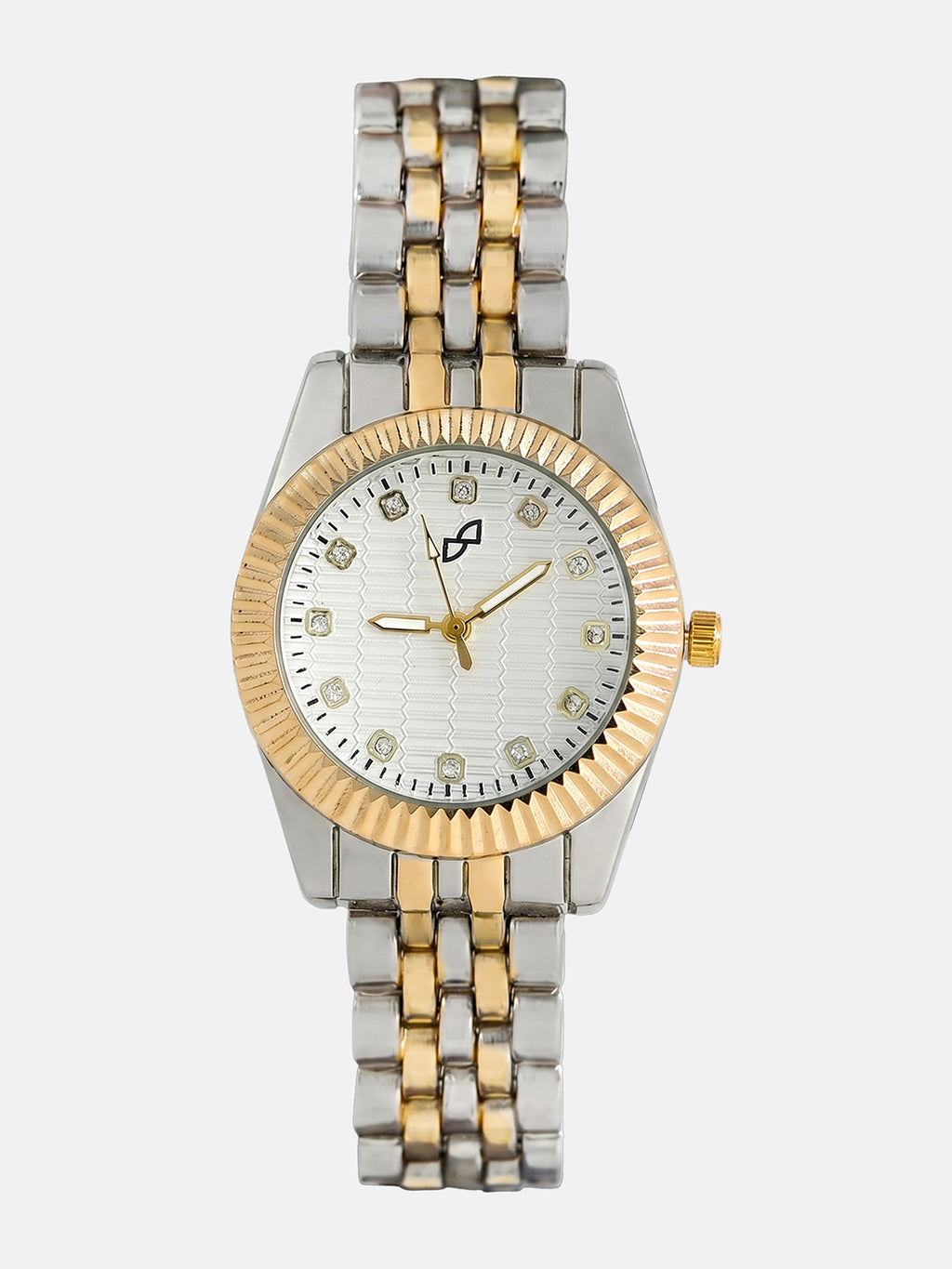 The Ribbed H-Link Round Watch