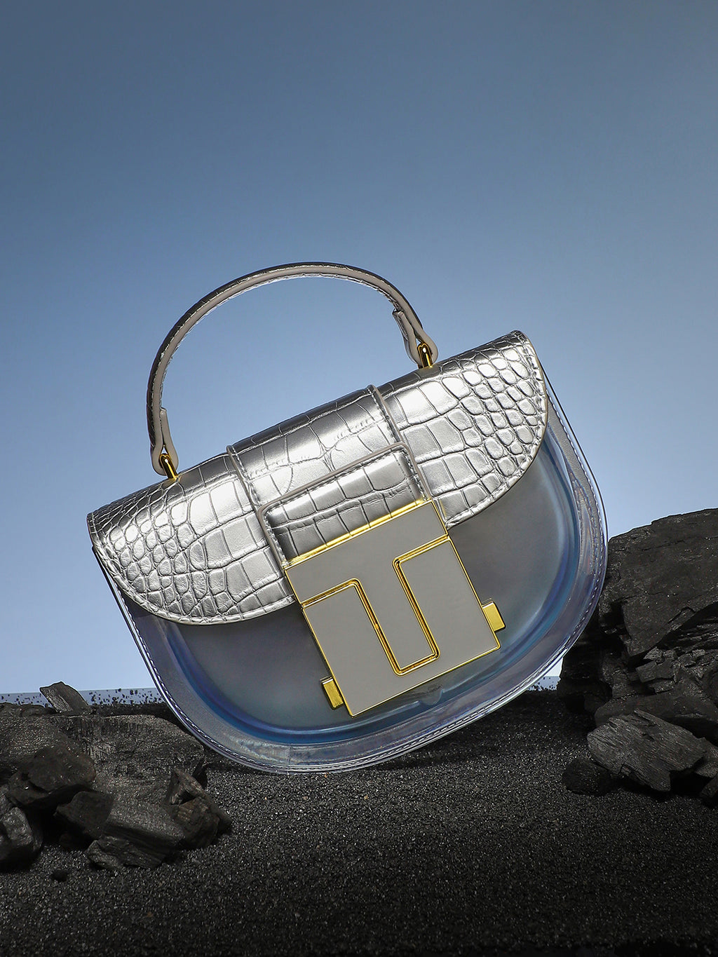 Frosted Block Hand Bag