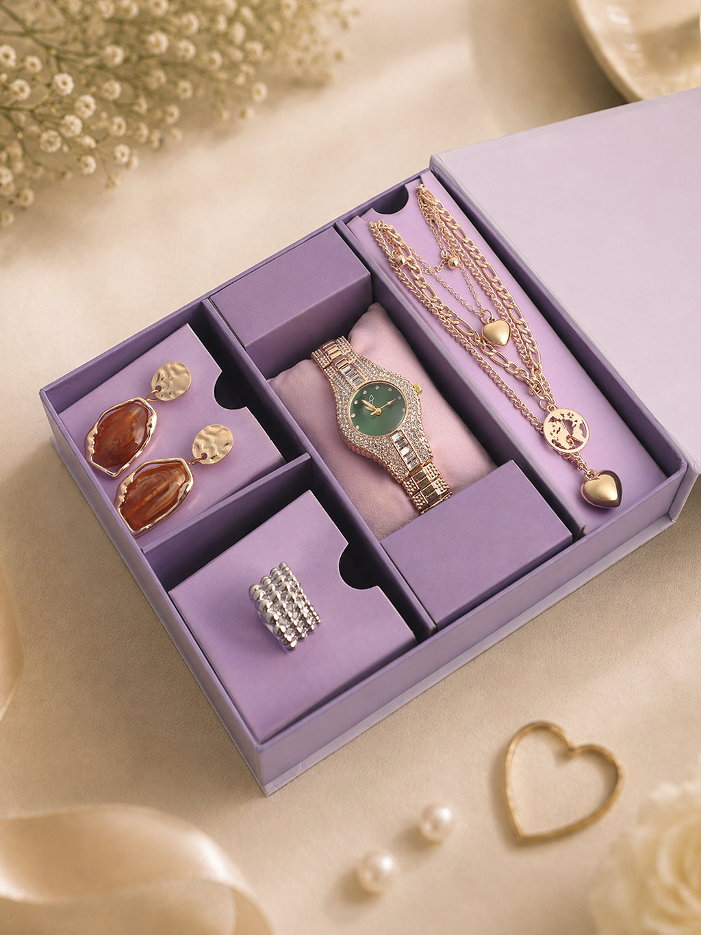 The Anniversary Edit - Watch + Jewellery Gift set