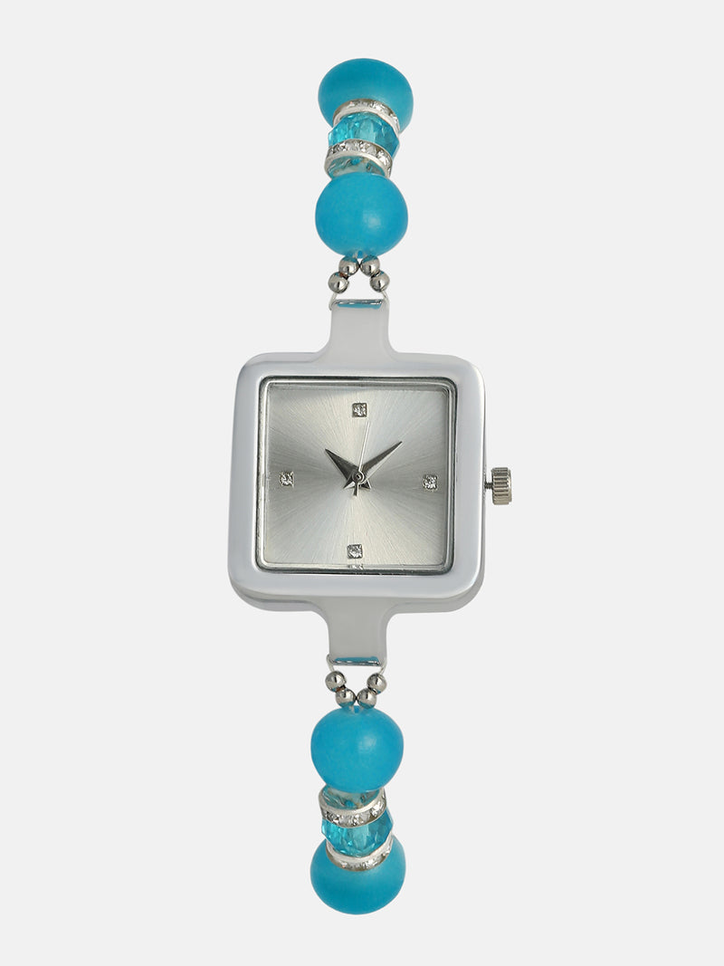 The Nizam Square Watch - Azure Blue