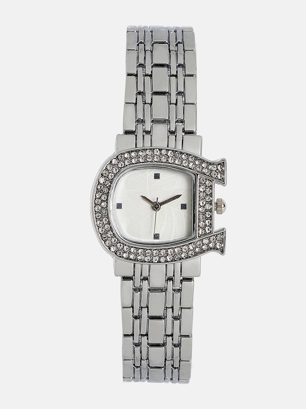 The Buckle Asymmetric Watch - Metallic Silver