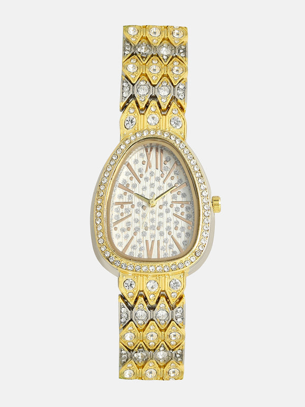 The Roman Ophidian Oval Watch - Ivory White