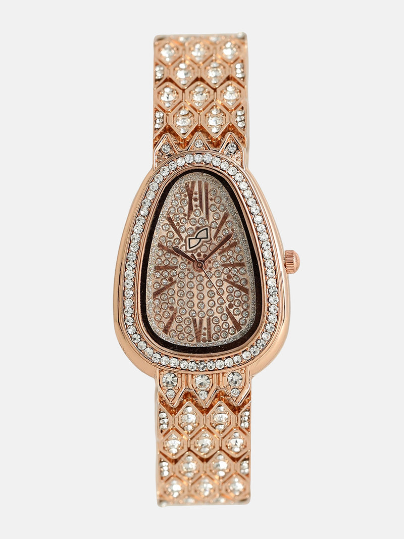 The Roman Ophidian Oval Watch - Rose Gold