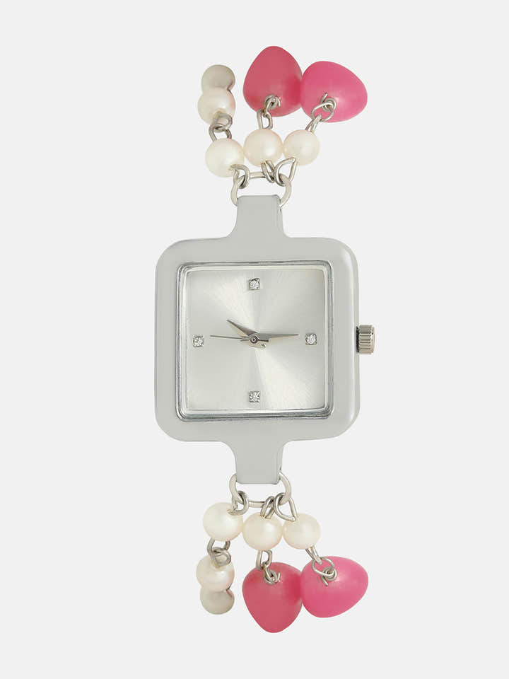 The Begum Square Watch - Ruby Red