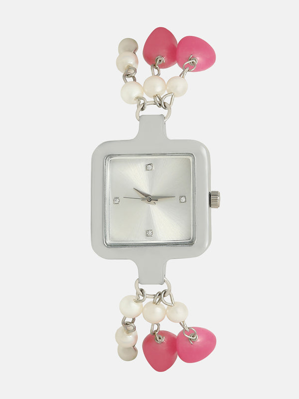 The Begum Square Watch - Ruby Red