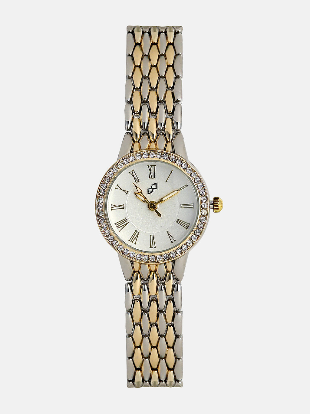 The Roman Venin Round Watch - Ivory White