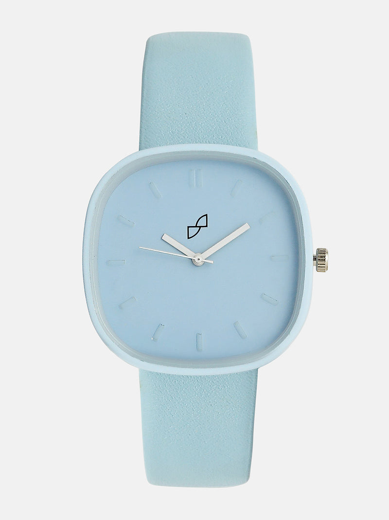 The Off-Duty Cushion Watch - Powder Blue