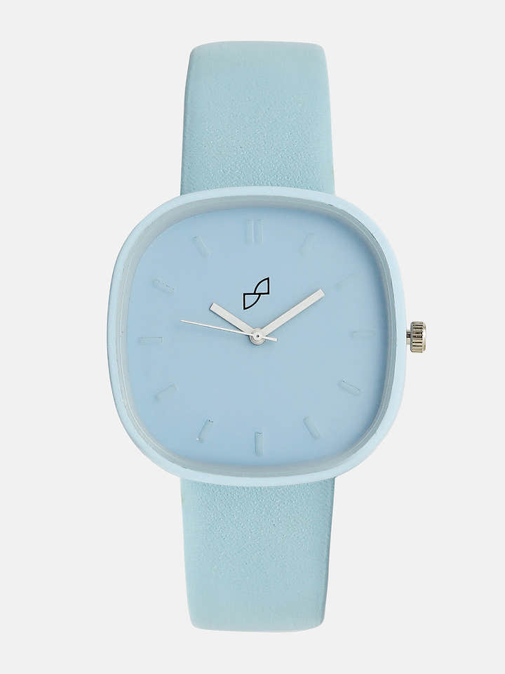 The Off-Duty Cushion Watch - Powder Blue