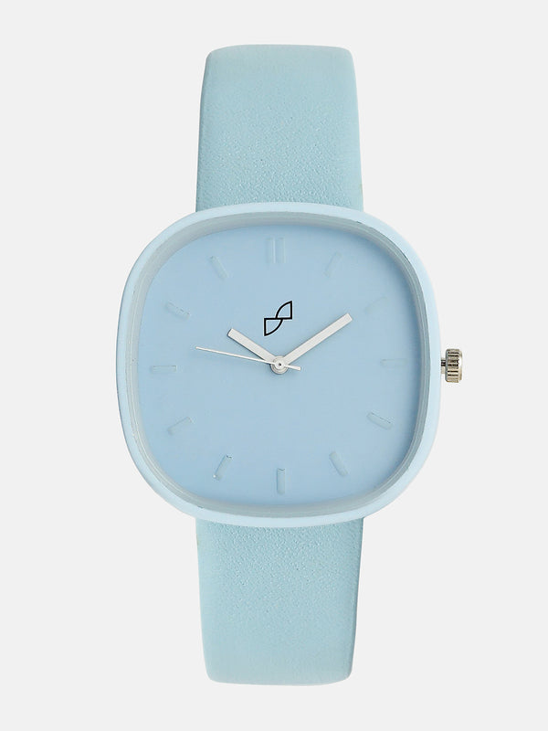 The Off-Duty Cushion Watch - Powder Blue