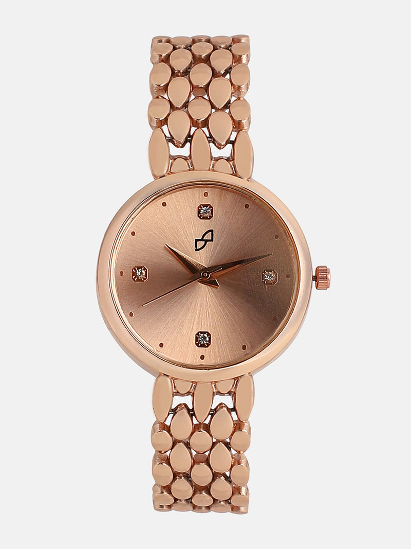The Giorno-Venin Round Watch - Rose Gold