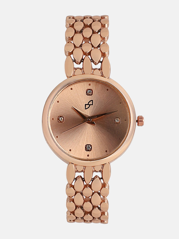 The Giorno-Venin Round Watch - Rose Gold