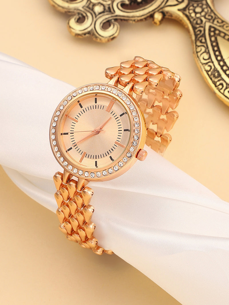 The Drip Round Watch - California Gold
