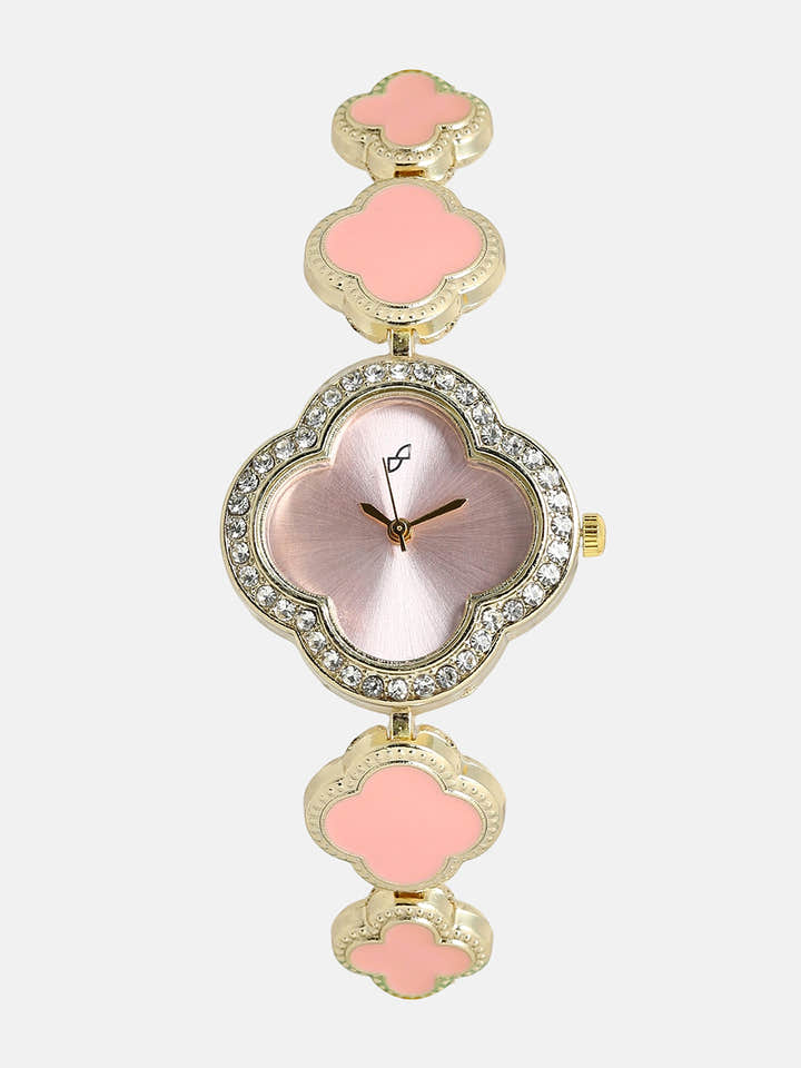 The Clover Watch - Blush Pink