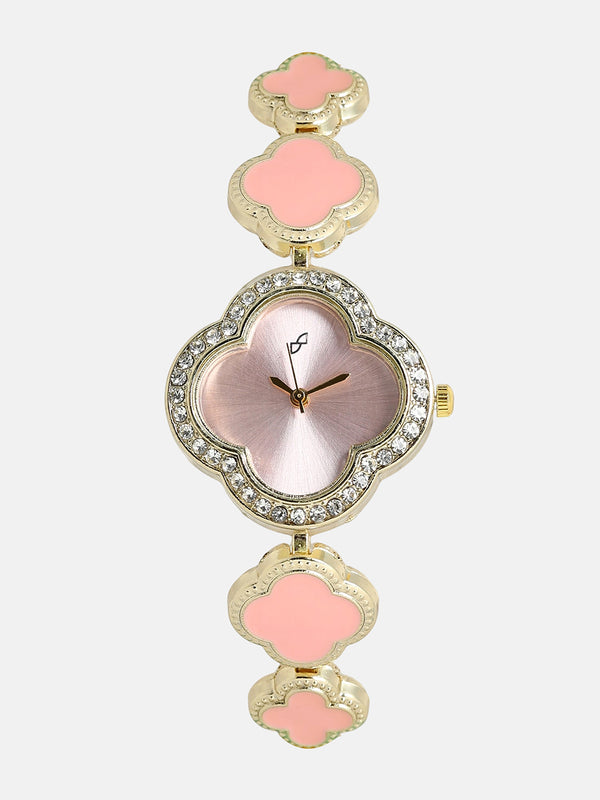 The Clover Watch - Blush Pink