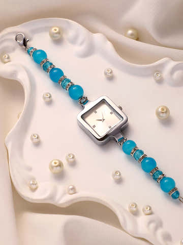 The Nizam Square Watch - Azure Blue