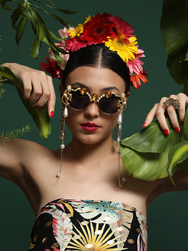 Glamour In The Sun: Embellished Sunglasses