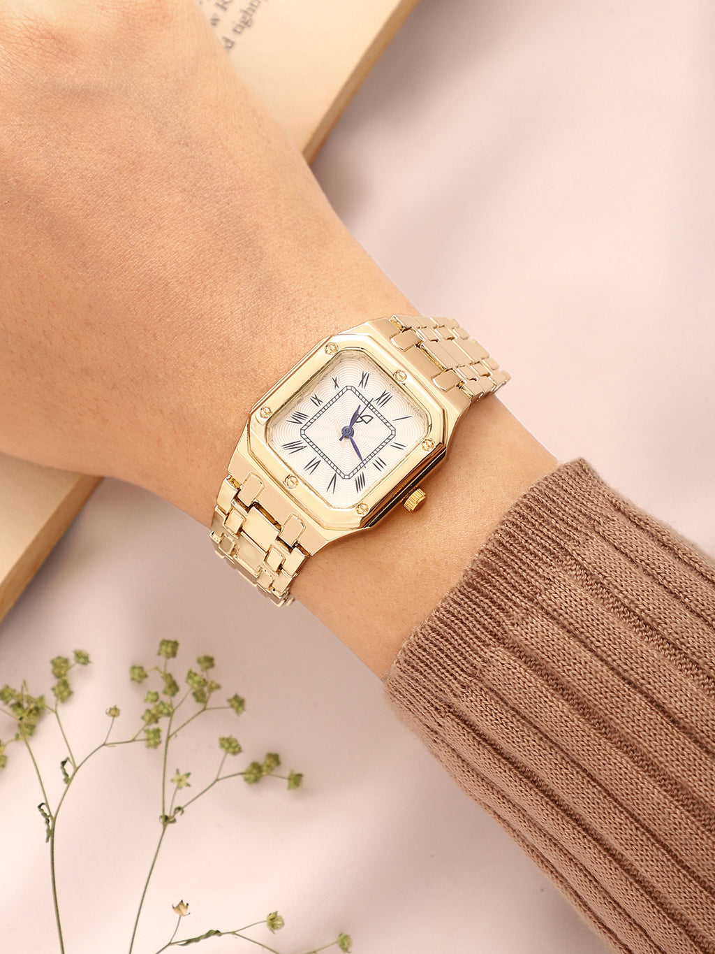 The Torque Roman Square Watch