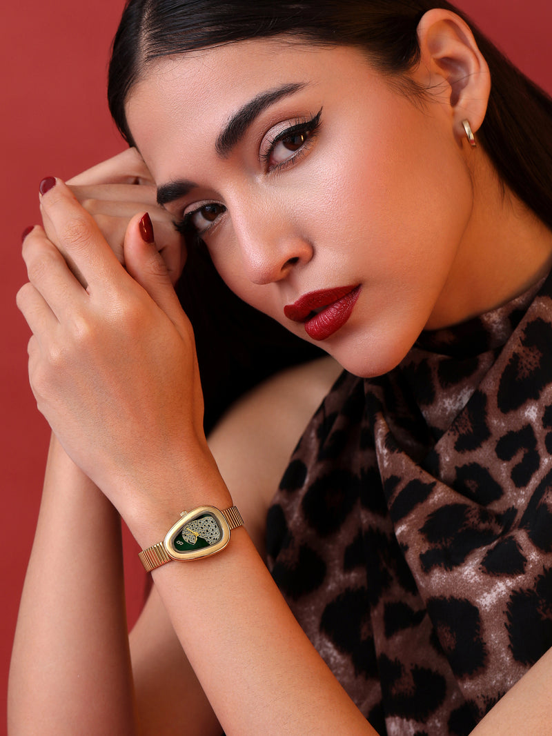 The Ivory Teardrop Watch - Rose Gold