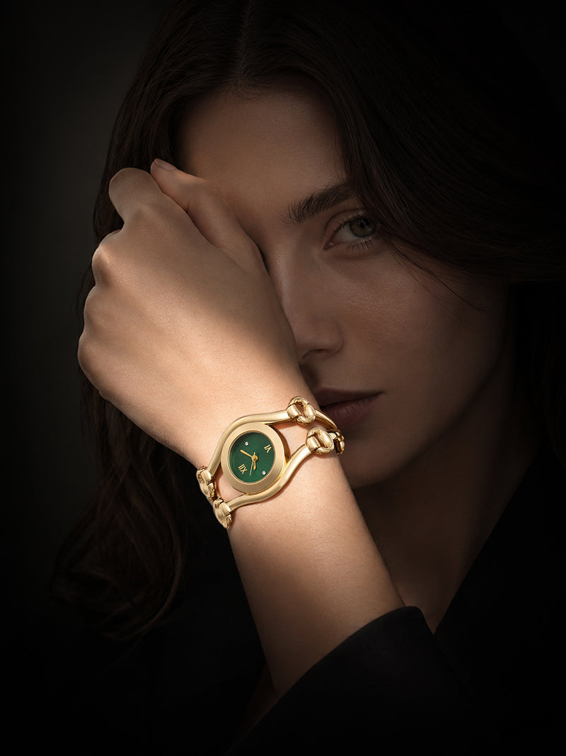 The Eclipse Oval Watch - Gold