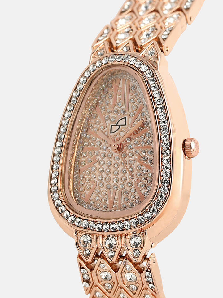 The Roman Ophidian Oval Watch - Rose Gold