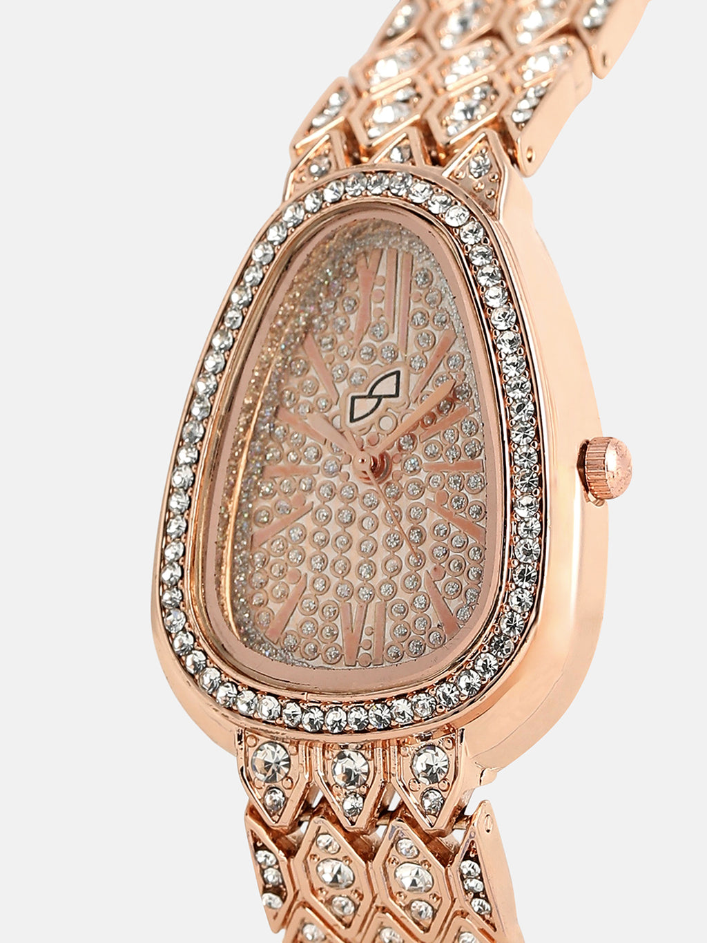 The Roman Ophidian Oval Watch - Rose Gold
