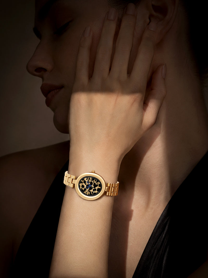 The Monaco Oval Watch - Gold