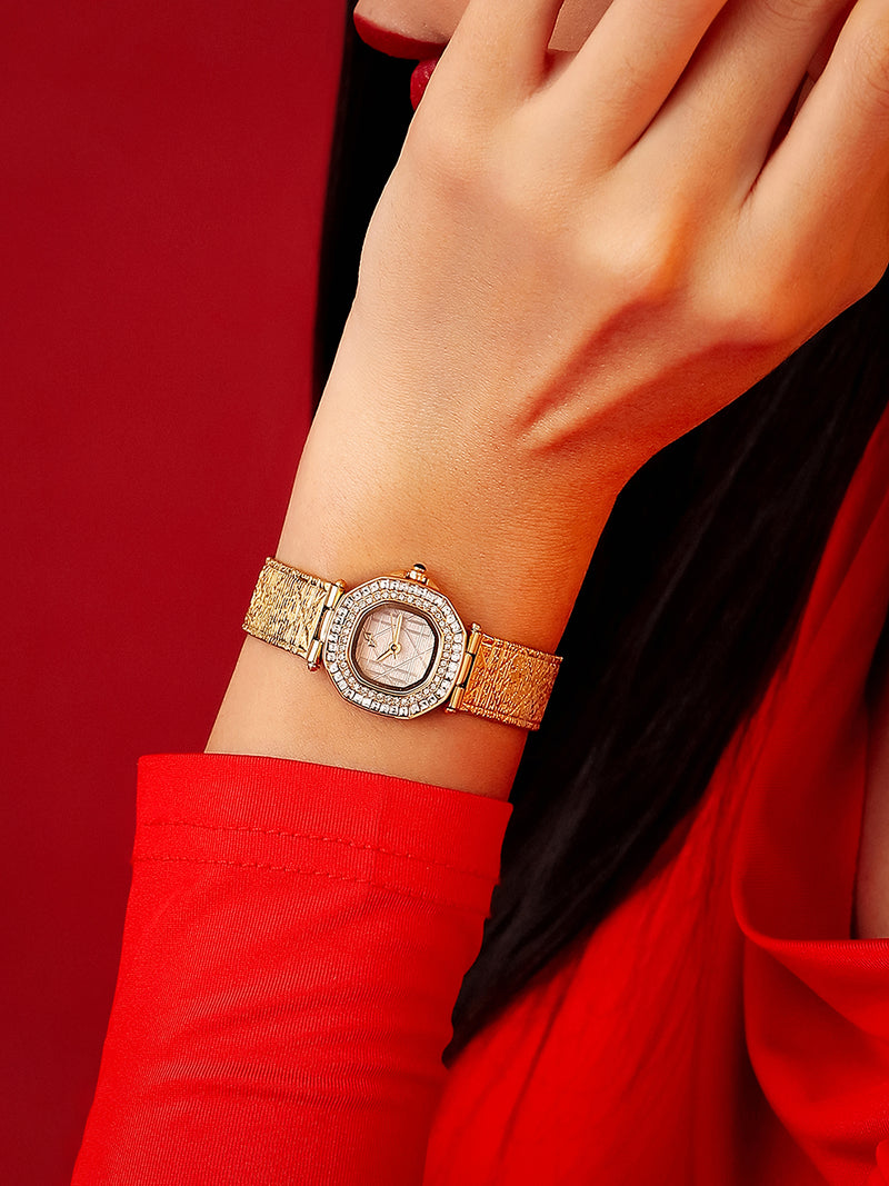 The Rose Crystal Watch - Blush Rose