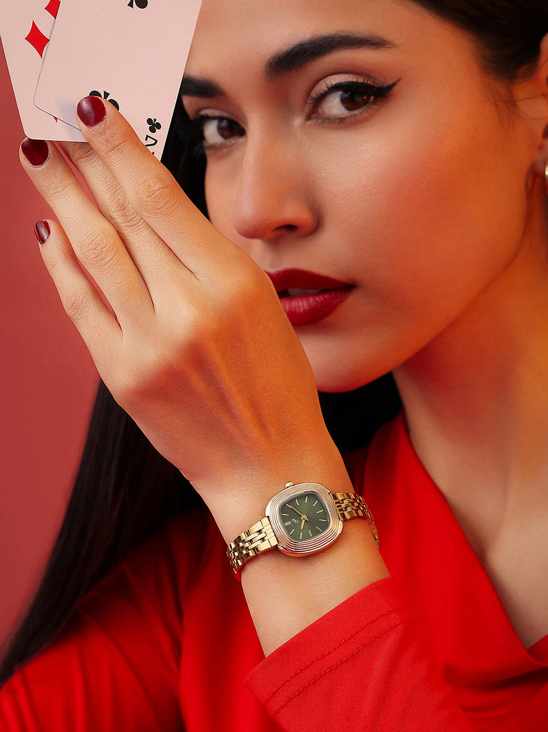 The Emerald Heritage Watch - Gold