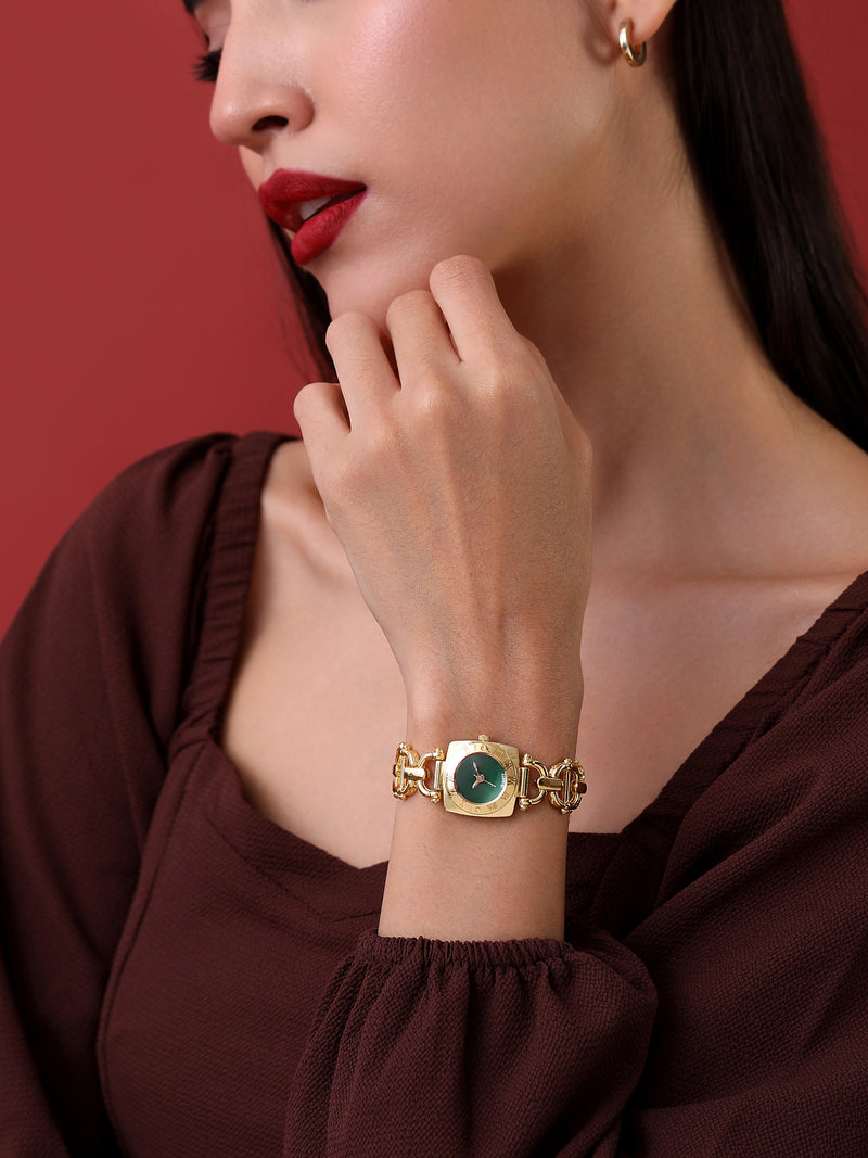 The Emerald Classic Watch - Gold