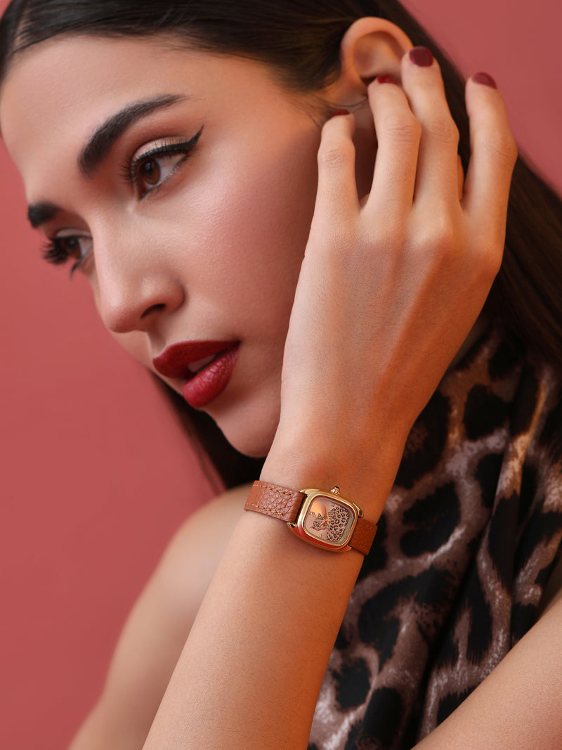 The Rose Leather Watch - Blush Rose