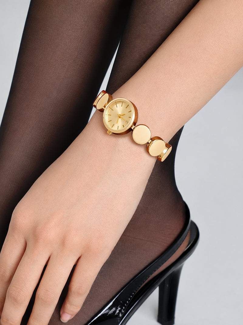 The Midnight Chain Watch - Gold