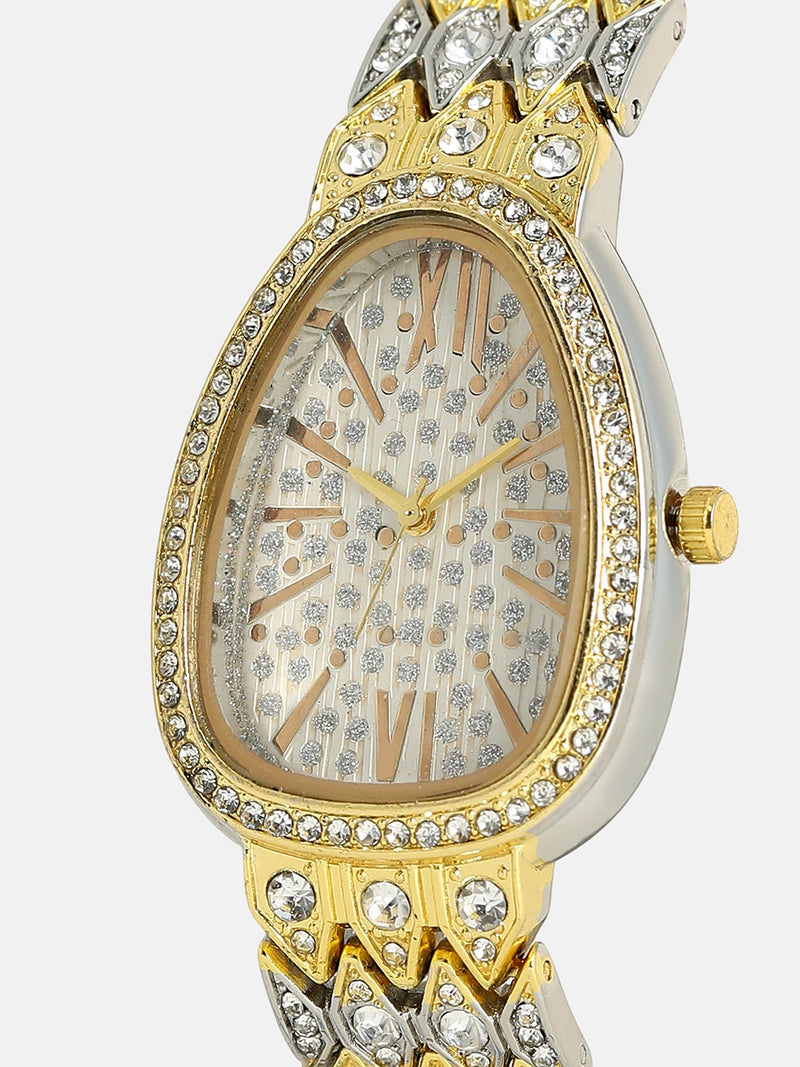 The Roman Ophidian Oval Watch - Ivory White