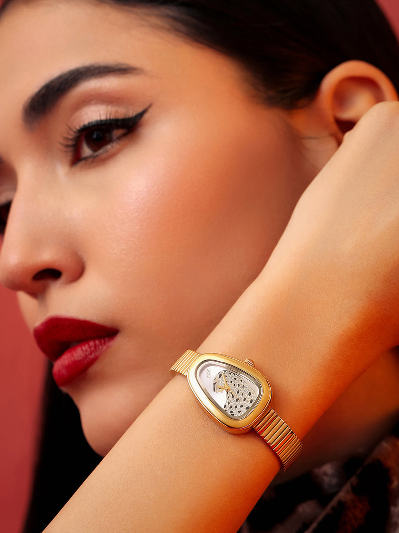 The Ivory Teardrop Watch - Rose Gold