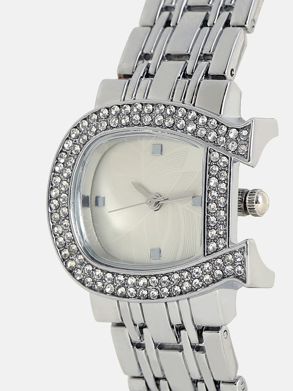 The Buckle Asymmetric Watch - Metallic Silver