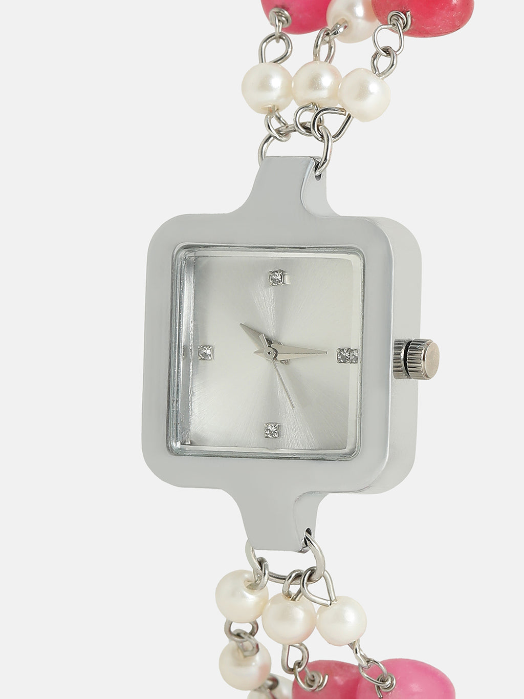The Begum Square Watch - Ruby Red