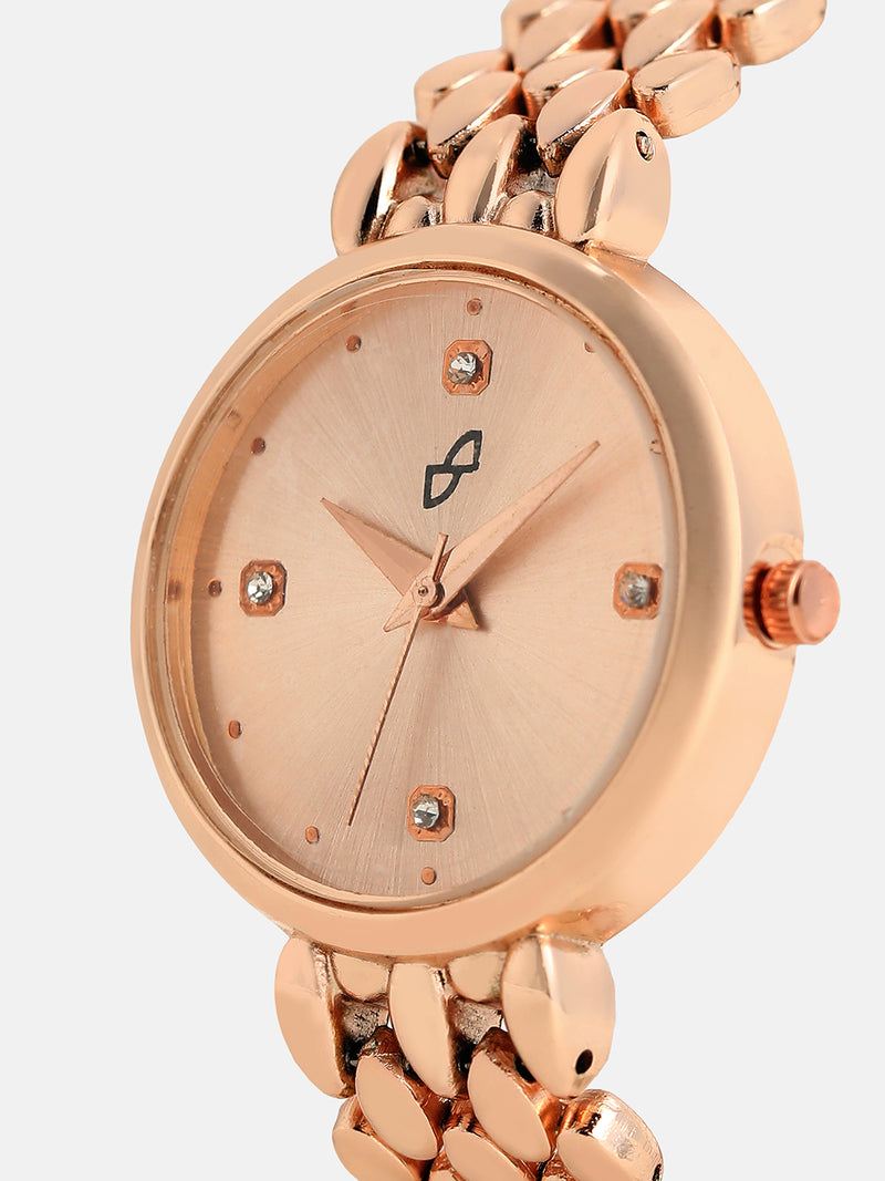 The Giorno-Venin Round Watch - Rose Gold
